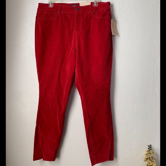 NYDJ Denim - NYDJ Ami Skinny Gooseberry Red Ankle Jeans Sz 16
